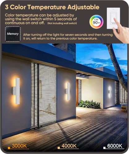 15.7" LED Outdoor Wall Sconce