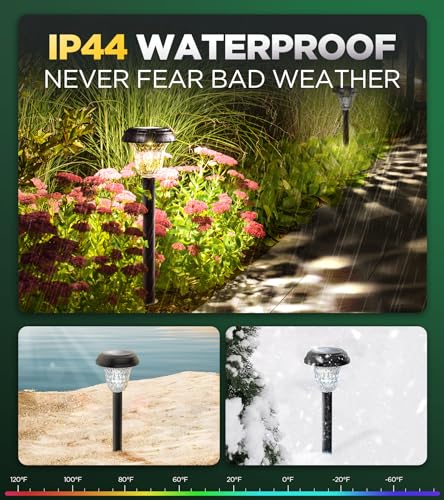 10 Pack Ultra Bright Solar Lights Outdoor Waterproof (10 Count)