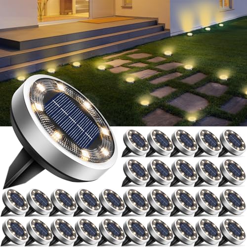30 Pack Solar Lights Outdoor Waterproof (30 Count)