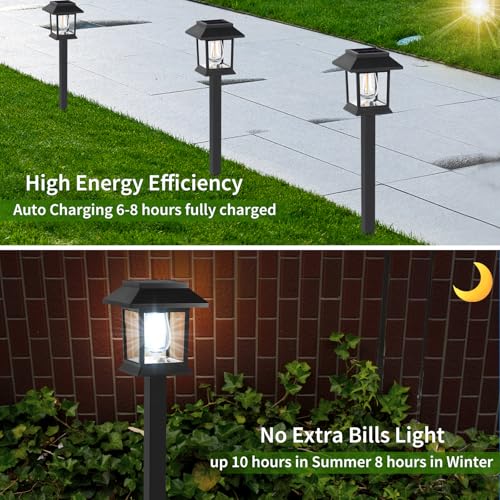 Solar Pathway Lights Outdoor (12 Count)