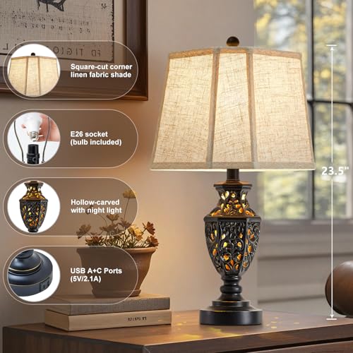 Lamps for Night Stands Set of 2