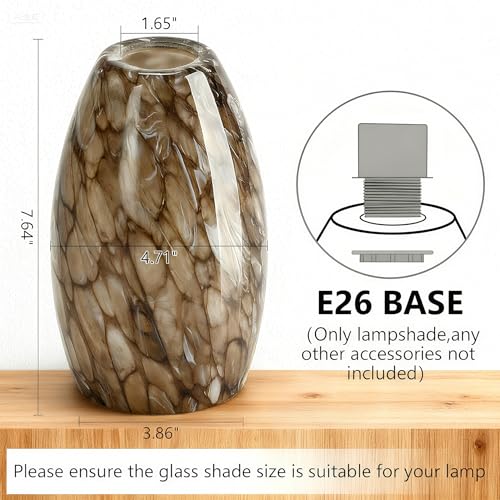 Glass Pendant Light Shade (3 Count)