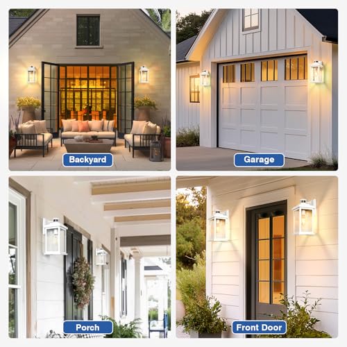 Large Adjustable Sensitivity Motion Sensor Exterior Porch Lights