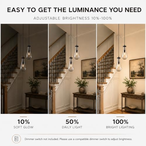 Modern Teardrop Crystal Pendant Light (Black / 2-Light)