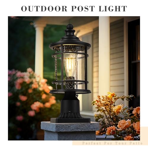 14.9 Inch Dusk to Dawn Outdoor Lamp Post Light