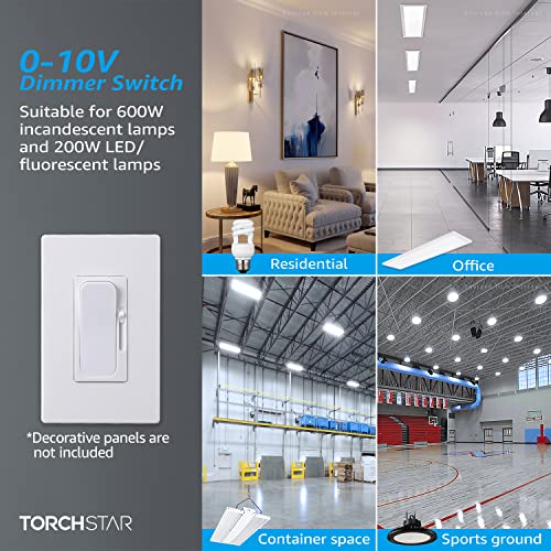 2-Pack 0-10V LED Dimmer Switch, Single-Pole or 3-Way Light Switch (2 Count)