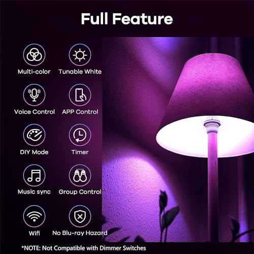 Matter Smart Light Bulbs (4 Count)