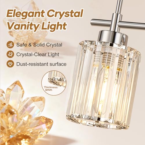 Modern K9 Crystal Bathroom Vanity Light Fixtures