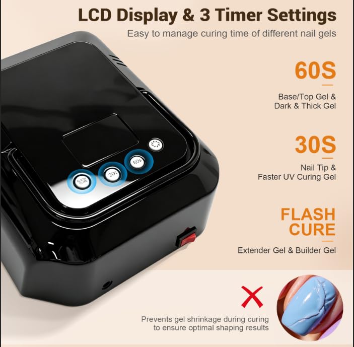 Rechargeable UV LED Nail Lamp Cordless