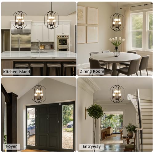 Black Chandelier for Dining Room Light Fixture