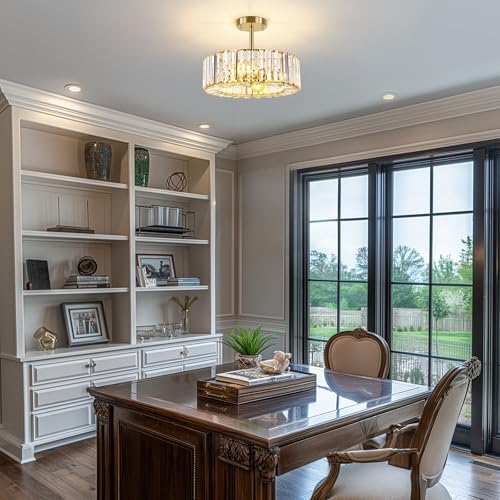 Gold Crystal Chandelier Ceiling Light