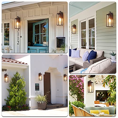 Large Size Outdoor Wall Lights (2 Count)