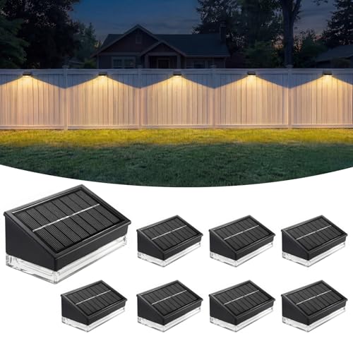 Solar Fence Lights 8 Pack (8 Count)