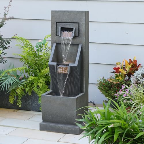 35H Modern Outdoor Water Fountain with 3