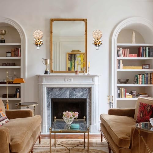 Gold Wall Sconces Set of Two (2 Count)