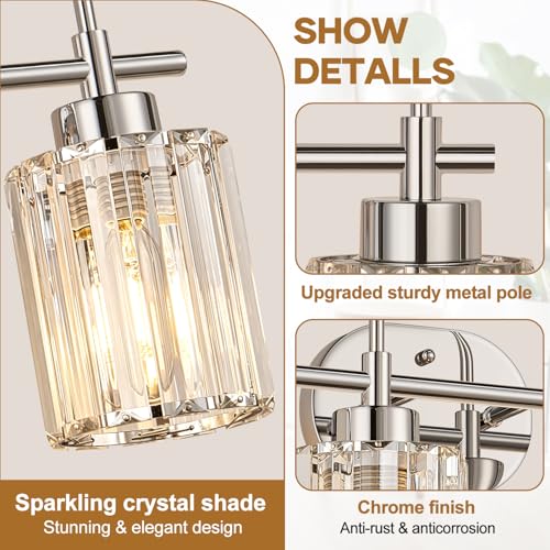Modern K9 Crystal Bathroom Vanity Light Fixtures