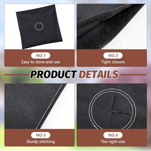 6 Pcs Sandbag Feather Flag Sand Weights Black Bag Umbrella Base (6 Count)