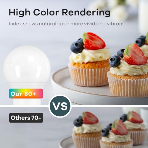 A19 LED Light Bulbs Dimmable (12 Count)