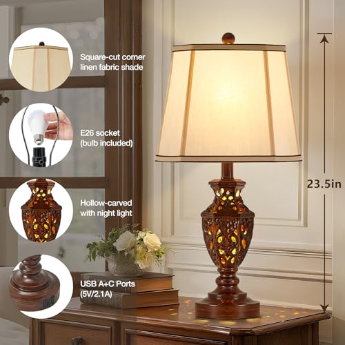 Lamps for Night Stands Set of 2 (2 Count)