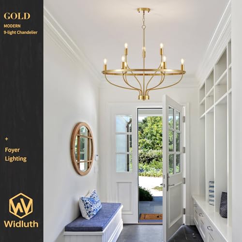 30" Gold Chandelier (9 Count)