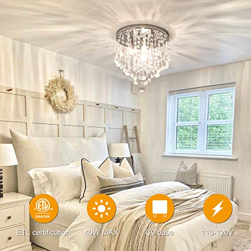 3 Light Modern Small Chandelier G9 Base