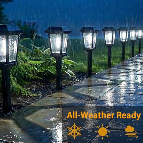 12 Pack Solar Lights Outdoor Pathway (12 Count)