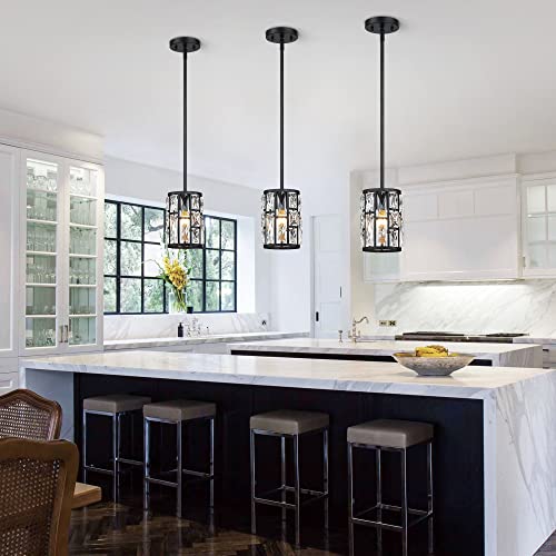 Modern Crystal Pendant Light Fixture 3 (3 Count)