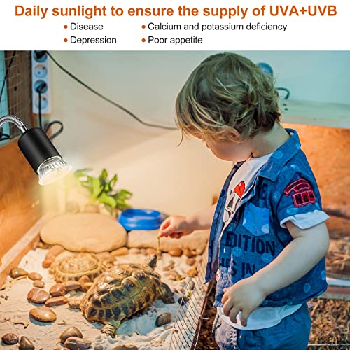 3 Set Reptile Heat Lamp UVA (3 Count)