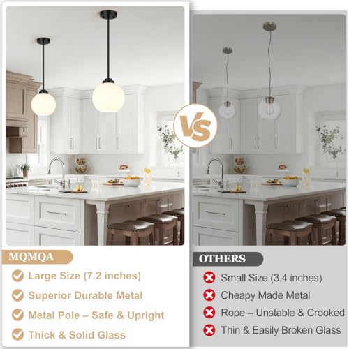 2 Pack Globe Pendant Lights (2 Count)