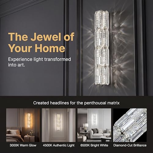 LED Crystal Wall Sconces