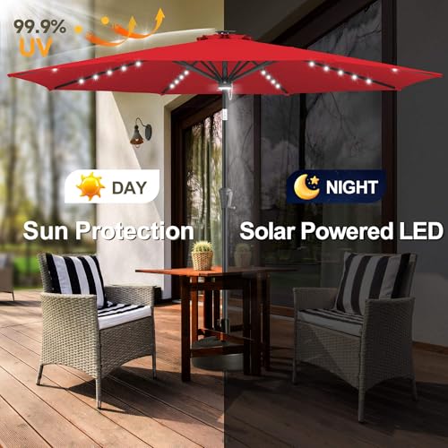 Solar Patio Umbrella with a Centre Light