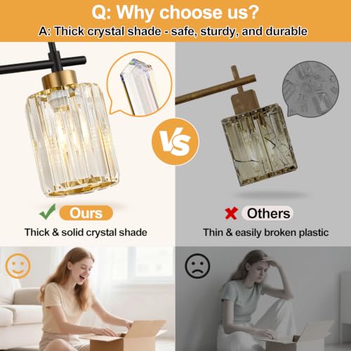 Modern Crystal Bathroom Vanity Light