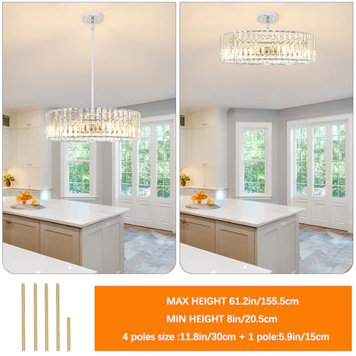 Modern Crystal Chandelier for Dining Room
