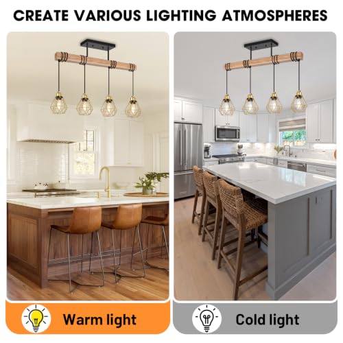 4 Lights Island Lights for Kitchen