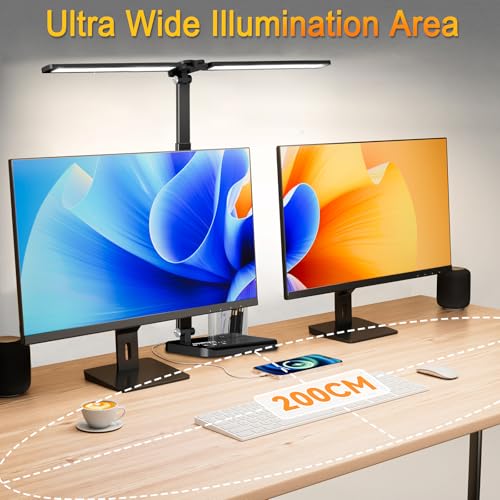 Retractable Dimmable LED Desk Lamp with USB Charging Port Desk Light