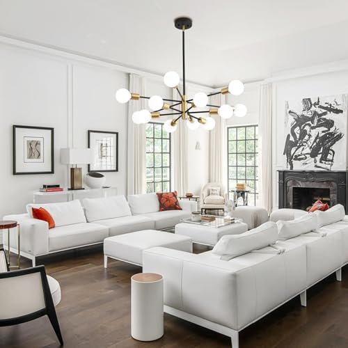 Chandeliers for Dining Room Black Gold 12