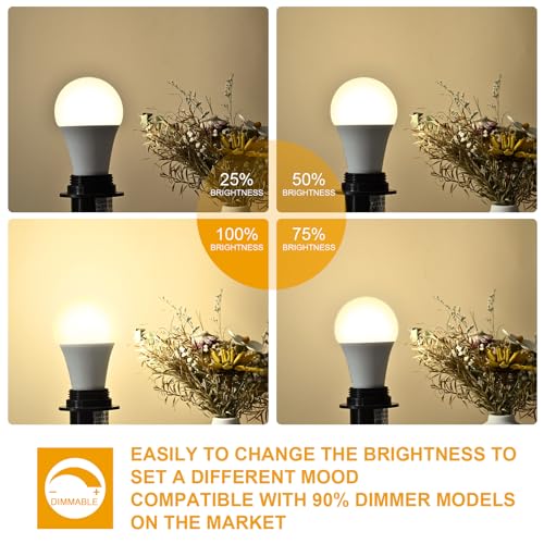 10 Pack 14W LED Dimmable Light Bulbs (10 Count)