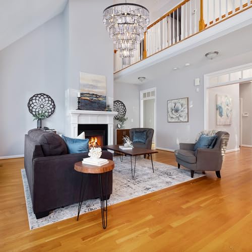 Black Crystal Chandelier for Living Room