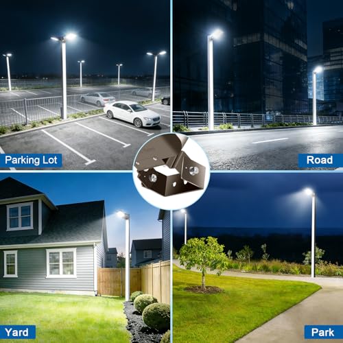 200W LED Parking Lot Light Trunnion Mount 30000LM 5000K 85