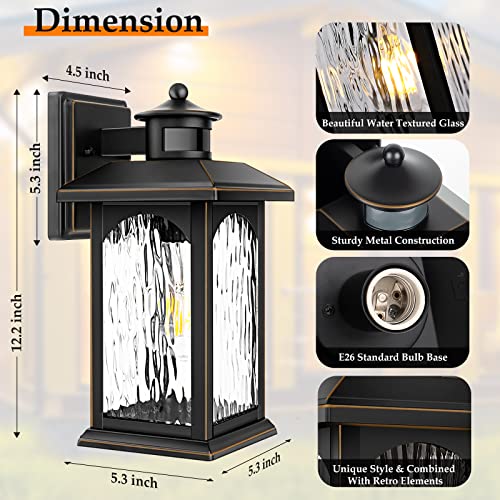 Motion Sensor Outdoor Wall Light Fixture