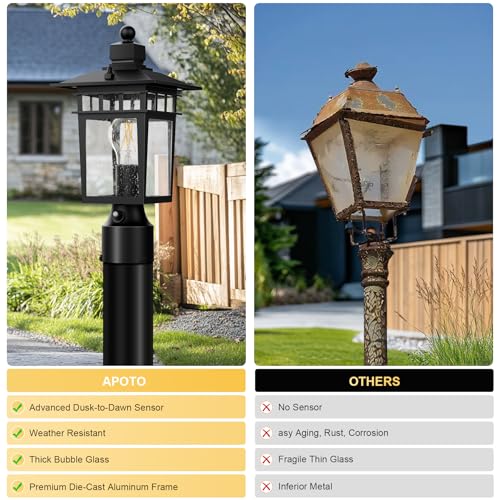 Dusk to Dawn Outdoor Post Lights