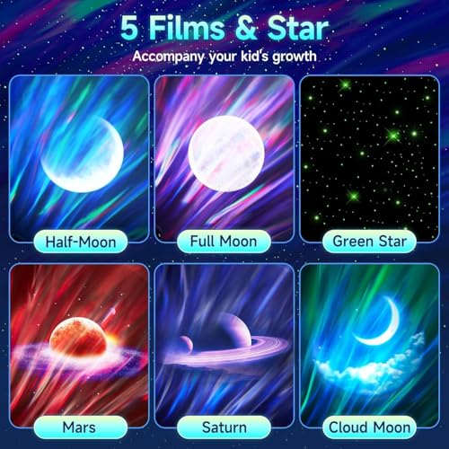 Northern Lights Projector Galaxy Projector with 300+ Light Effects Sound Machine