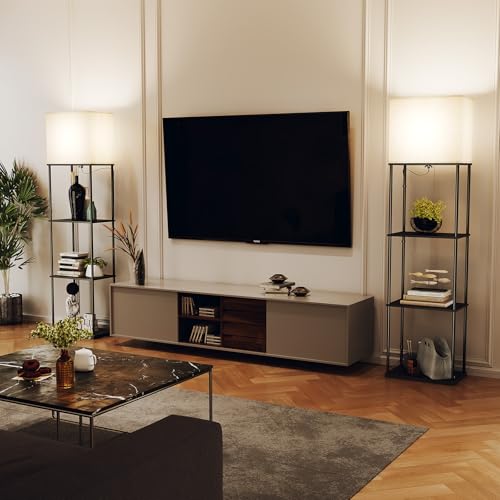 Large Size Floor Lamp with Shelves
