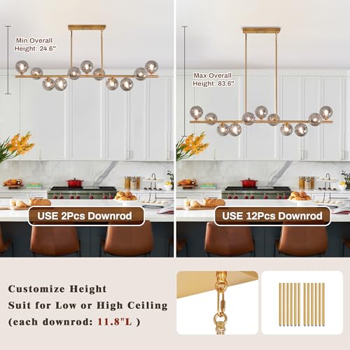 Linear Chandeliers for Dining room