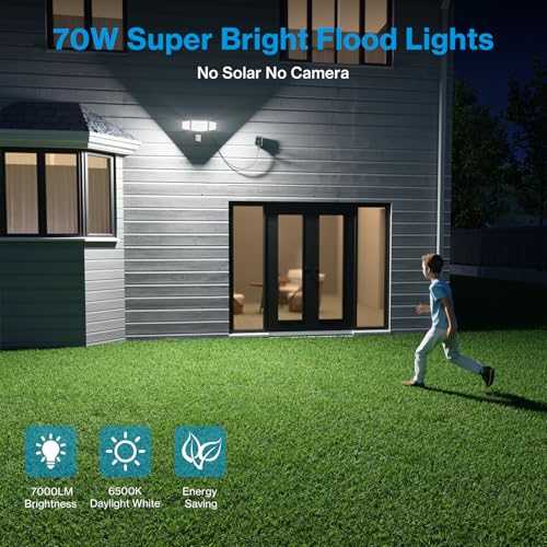 70W Motion Sensor Outdoor Light Plug in