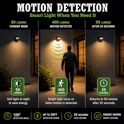 Solar Powered Wall Lamps (2 Count)