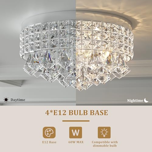 4 Lights Crystal Chandelier