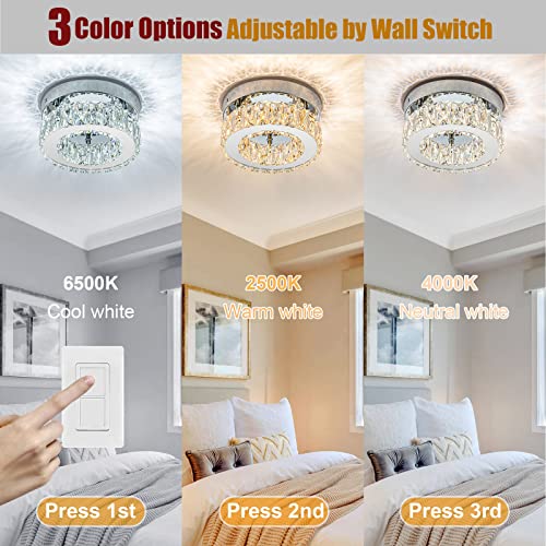 7.8” Crystal Ceiling Light Fixture