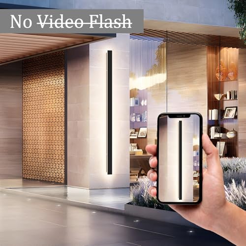 2 Pack 47.2In Long Outdoor LED Wall Lights IP65 Waterproof Black Modern Exterior Light 3000K for Courtyard Patio Porch (2 Count)