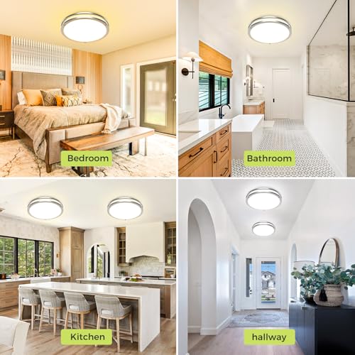 2 Pack Flush Mount Ceiling Light Fixture (2 Count)